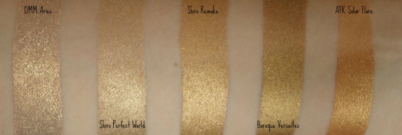 Gold swatches 1