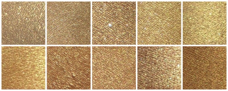 Golds swatches